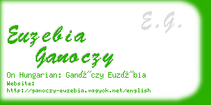 euzebia ganoczy business card
